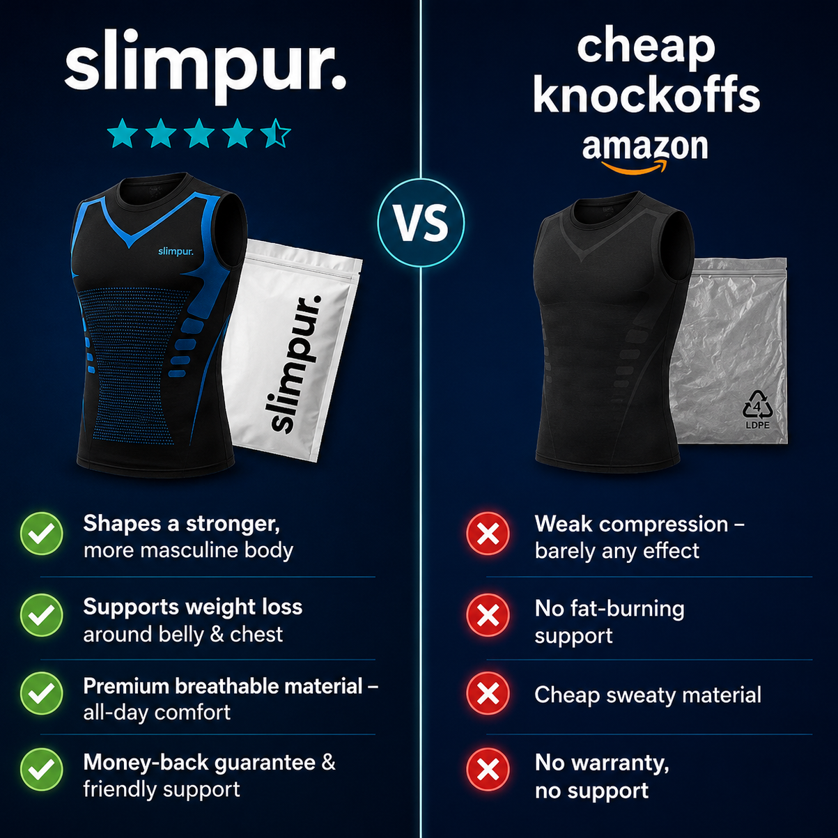 SlimX | Slimpur Compression Shirt for Men