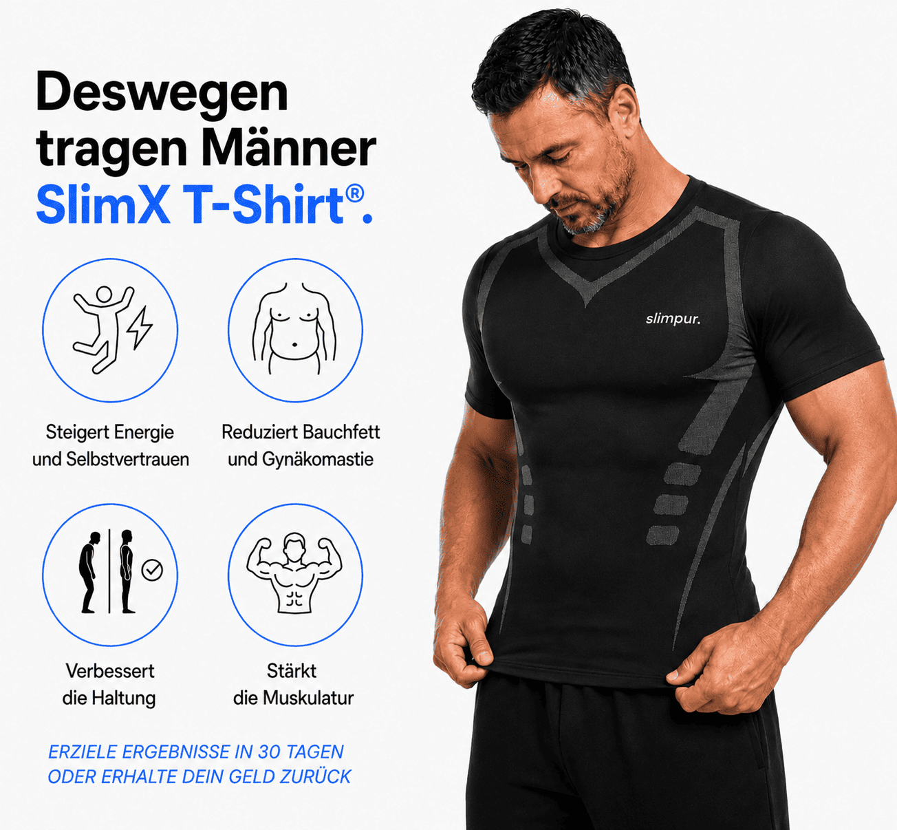 SlimX T-Shirt® Kompressions-Shirt